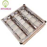 Máng đèn âm trần 600×600 3 bóng 0m6