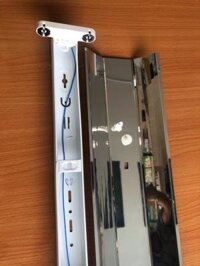 Máng đèn led 1.2m inox đôi có chóa phản quang