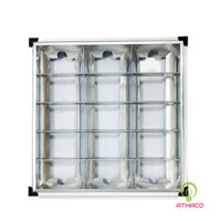 Máng đèn led âm trần 600×600 3 bóng tuýp 0M6