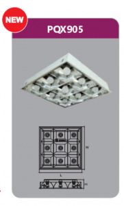 Máng đèn led âm trần Duhal PQX905 45w