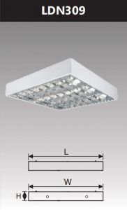 Máng đèn led phản quang gắn nổi 3x10w LDN309