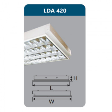 Máng đèn phản quang âm trần Duhal LDA420 (LDA 420)
