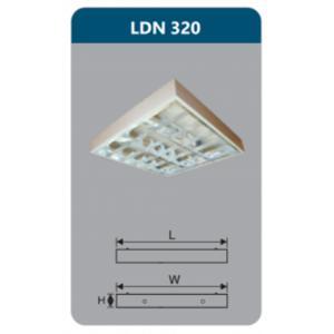 Máng đèn phản quang gắn nổi Duhal LDN320