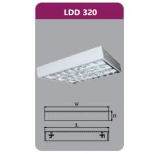 Máng đèn phản quang gắn nổi Duhal LDD320