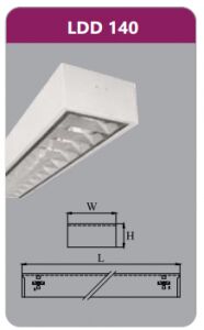 Máng đèn phản quang gắn nổi 1x18w LDD140