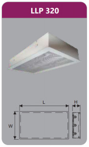 Máng đèn tán quang âm trần Duhal LLP 320 (LLP320)