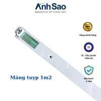 Máng đèn tuyp led 1m2 LEDGOES loại đơn dành cho 1 bóng T8 chất lượng cao