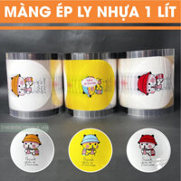 Màng ép 1 lít, màng ép ly 800ml-1300ml, màng dập cốc 1 lít, màng ép ly khổng lồ, màng dập cốc in sẵn đủ 1200 Logo: MÃ 79