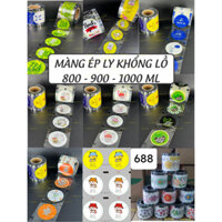 Màng ép ly khổng lồ 800ml -900ml -1000ml in sẵn họa tiết đẹp dễ thương, ảnh thật, màng dập cốc 1 Lít, 800, 900.