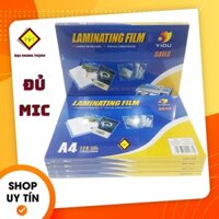 Màng ép nhựa Plastic A4 55mic 80mic 100mic 125mic màng film nhựa 100 cặp/hộp
