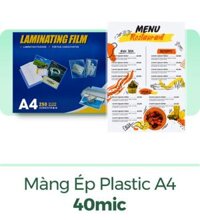 Màng ép plastic A4 40Mic