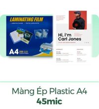 Màng ép Plastic A4 45mic