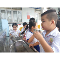 Máng hứng nước inox 304 dùng cho trường học.