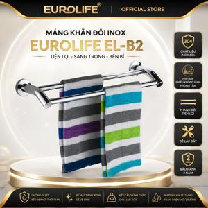 Máng khăn đôi Inox Eurolife  EL-B2