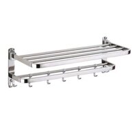 Máng khăn tháp đa năng 132 Inox 304 (LOẠI 1 - GẬP LÊN GẬP XUỐNG ĐƯỢC)