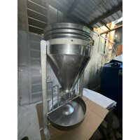 Máng lắc 2 bao full inox 304 - máng ăn cho heo/lợn, máng tiết kiệm cám, máng chăn nuôi bền bỉ, máng inox heo máng xịnđẹp