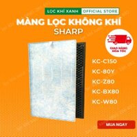 Màng lọc hepa  Sharp KC-150, KC-80Y, KC-Z80, KC-BX80, KC-W80. Màng lọc thay thế mới 100, lọc bụi mịn, màng khử mùi. Hàng nhập khẩu - Màng bù ẩm