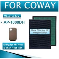 Màng lọc Hepa + Than hoạt tính máy lọc không khí Coway AP-1008DH