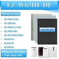 Màng lọc khí Hepa +Than hoạt tính Sharp(FZ-W65HF) KC-W65