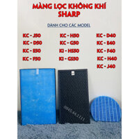 Màng lọc khí Sharp tháp KC-D50,G40,E50,F50,H50,G50,D40,E40,F40,H40,G40,KC-J50-W,hepa,than,ẩm