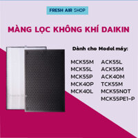 Màng Lọc Không Khí Daikin MCK55, ACK55, TCK55, MCK40, ACK40, TCK40, Màng Lọc Daikin Trứng, màng lọc Daikin Nội Địa Nhật
