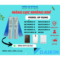 Màng lọc không khí  Daikin 3in: MC70KMV2-N, MCK57LMV2-W, ACZ65K-W, MCZ65KKS -W,... màng lọc Hepa