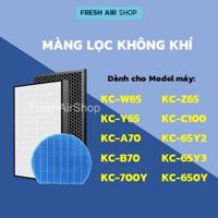 Màng Lọc Không Khí KC-W65, KC-Y65, KC-A70, KC-B70, KC-700Y, KC-Z65, KC-C100, KC-65Y3, KC-650Y màng lọc hepa, bộ lọc hepa