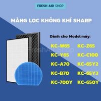 Màng Lọc Không Khí SHARP KC-W65, KC-Y65, KC-A70, KC-B70, KC-700Y, KC-Z65, KC-C100, KC-65Y3, KC-650Y màng lọc hepa Sharp