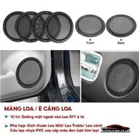 Màng lưới bảo vệ loa, Ê căng loa bass chất liệu màng kim loại hình tròn, dưỡng loa mặt ngoài, kích thước 2 inch, 4.inch
