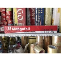 (Màng nhôm) giấy bạc Mangofoil,nướng thực phẩm, nướng thịt, nướng cá,nướng hải sản 45cm x 1kg