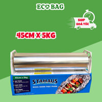 Màng nhôm thực phẩm STAHAUS 45cm x 5kg cuộn lớn dùng siêu tiết kiệm, giấy bạc nướng thực phẩm