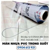 Màng nhựa PVC dẻo trong suốt làm rèm ngăn lạnh