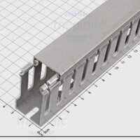 Máng Nhựa Răng Lược Đi Dây Điện Nắp Mở Màu Xám 30x50mm Dài 1m//SKU:60 thegioilinhkien168