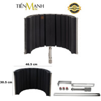 Màng Vách Chắn Tiêu Âm Cho Micro Phòng Thu On-Stage ASMS4730 Isolation Shield Vocal Booth Màn Tấm Khung Vành Chống Dội