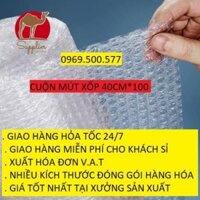 MÀNG XỐP BONG BÓNG HƠI DÙNG ĐÓNG GÓI HÀNG HÓA CHỐNG SỐC VỠ KÍCH THƯỚC 40CM*100M TẠI XƯỞNG SẢN XUẤT THÙNG CARTON MÀNG CO