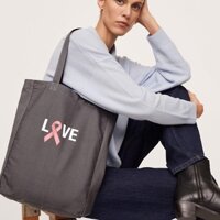 [Mango Auth] Túi Xách Vải Classic Mango