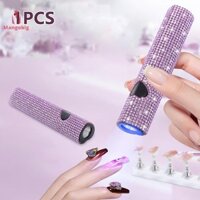 Mangobig  Đèn UV cầm tay Mini Nail Light Cho Gel Sơn móng tay 3W Đèn LED cầm tay Không dây Sạc USB Máy sấy móng tay đẹp
