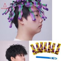 Mangobig Máy uốn tóc xoắn ốc Máy uốn tóc Magic Curls Con lăn tóc có móc Máy uốn tóc nam DIY Bộ tạo kiểu tóc xoăn Đẹp