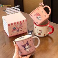 Mangogood  Kawaii Sanrio Hello Kitty Cốc Anime Kuromi Cinnamoroll Ăn Sáng Sữa Cà Phê Quà Tặng Trẻ Em Đẹp
