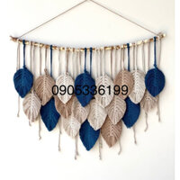 Mành lá macrame cod phun keo định hình
