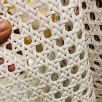 mành nhựa đan giả mây mắt cáo nhựa dầy khổ 90cm