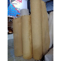 mành nhựa đan mây mắt cáo khổ 90cm nhựa giả mây combo 15 mét