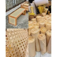 Mành nhựa giả mây mắt cáo khổ 70cm hàng nhập