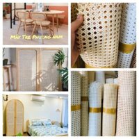 Mành nhựa giả mây mắt cáo khổ 70 hàng nhập khẩu