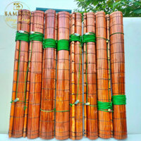 Mành sáo tre che nắng ngang 1,8m x 2m 2,5m mành sáo trúc treo ban công cửa chính có dòng dọc dây kéo