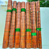 Mành Sáo Tre Rộng 2m Cao 2m x 3m Mành Tre Che Nắng Ban Công Cửa Chính Ngoài Trời Có Dòng Dọc Dây Kéo