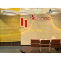 Mành tre trang trí kích thước lớn khổ rộng 2m;1.8m;1.6m. Mành tre trang trí trần. Vách ngăn mành tre. Phông nền mành tre