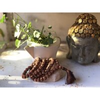 Mani Gem Chuỗi hạt bồ đề kim cang tràng hạt niệm Phật 108 hạt 11li rudraksha mala