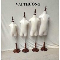 Manocanh bé chân gỗ, Manocanh trẻ em cao cấp, không tay, 0-2 tuổi