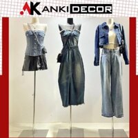 Manocanh nữ vai ngang chuẩn người mẫu, Manocanh nửa người không tay, canh cốt nữ trưng bày sản phẩm Anki Decor